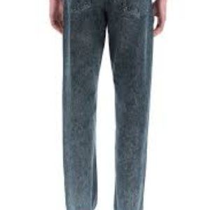 True Urban Blue Tab Men Jeans Color Wash Grey Back Pockets Size 36x 32